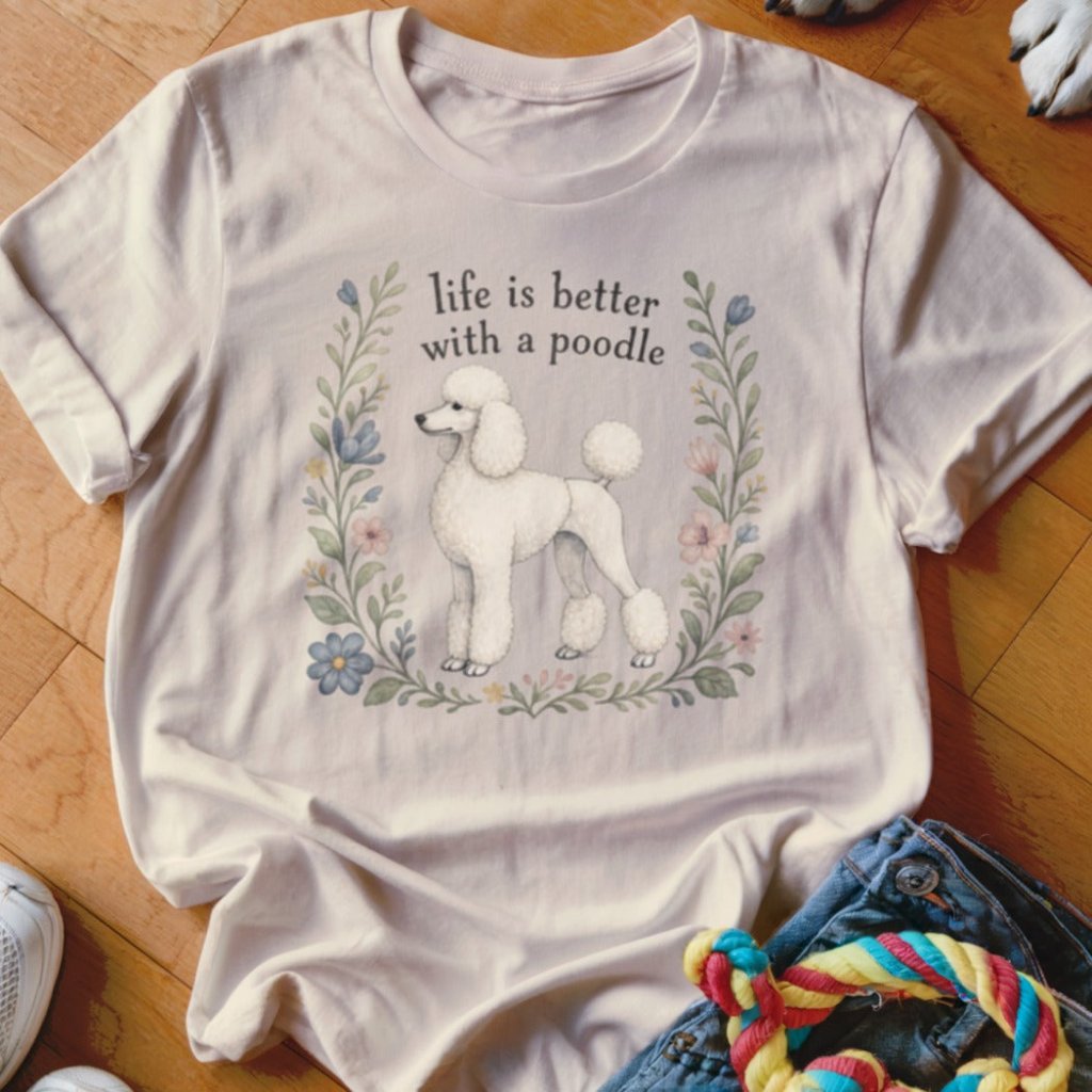 Life Is Better With A Poodle Shirt - The Pawsitive Initiative