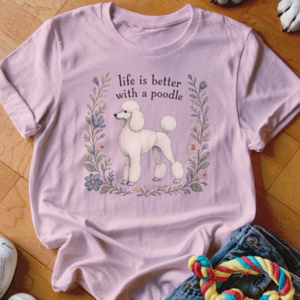 Life Is Better With A Poodle Shirt - The Pawsitive Initiative
