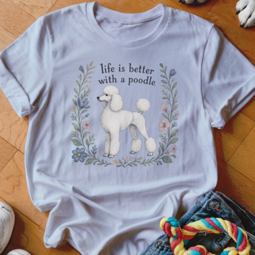 Life Is Better With A Poodle Shirt - The Pawsitive Initiative