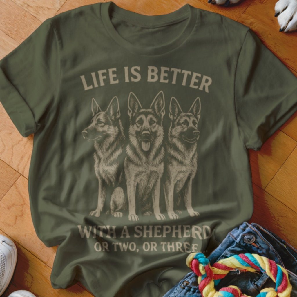 Life is Better With a Shepherd Shirt - The Pawsitive Initiative