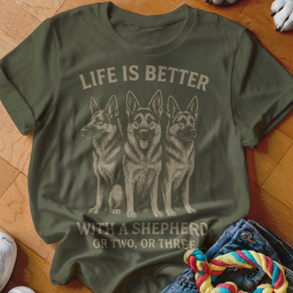 Life is Better With a Shepherd Shirt - The Pawsitive Initiative