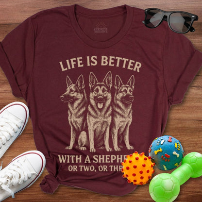Life is Better With a Shepherd Shirt - The Pawsitive Initiative