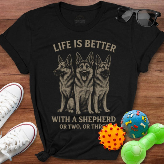 Life is Better With a Shepherd Shirt - The Pawsitive Initiative