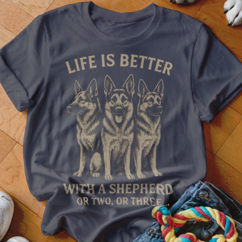 Life is Better With a Shepherd Shirt - The Pawsitive Initiative