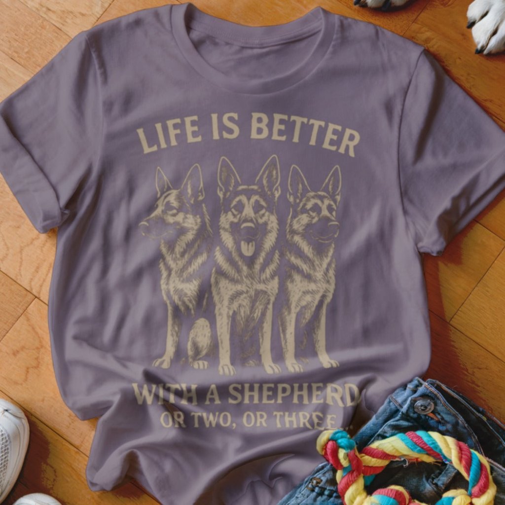 Life is Better With a Shepherd Shirt - The Pawsitive Initiative