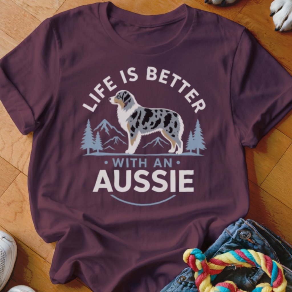 Life Is Better With An Aussie Shirt - The Pawsitive Initiative