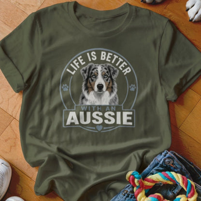 Life Is Better With An Aussie Shirt - The Pawsitive Initiative