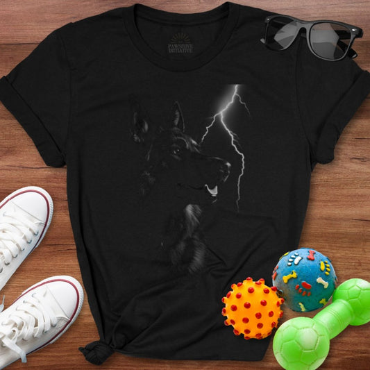 Lightning Shepherd Silhouette Shirt - The Pawsitive Initiative