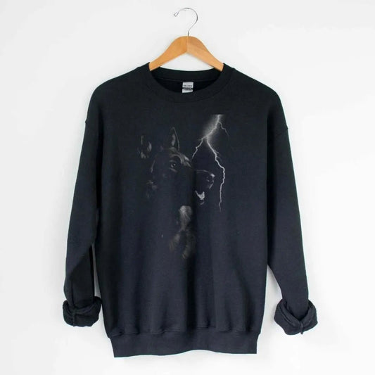 Lightning Shepherd Silhouette Sweatshirt - The Pawsitive Initiative