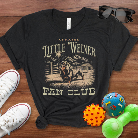 Little Weiner Fan Club Shirt - The Pawsitive Initiative