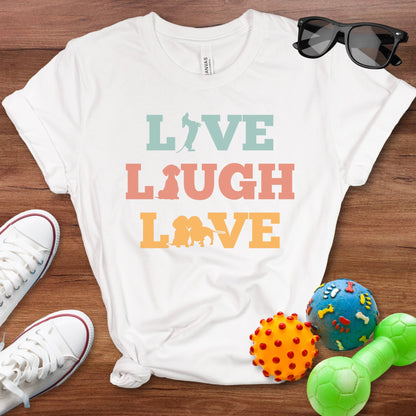 Live Laugh Doxie Shirt - The Pawsitive Initiative