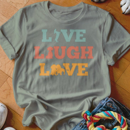 Live Laugh Love Doxie Shirt - The Pawsitive Initiative