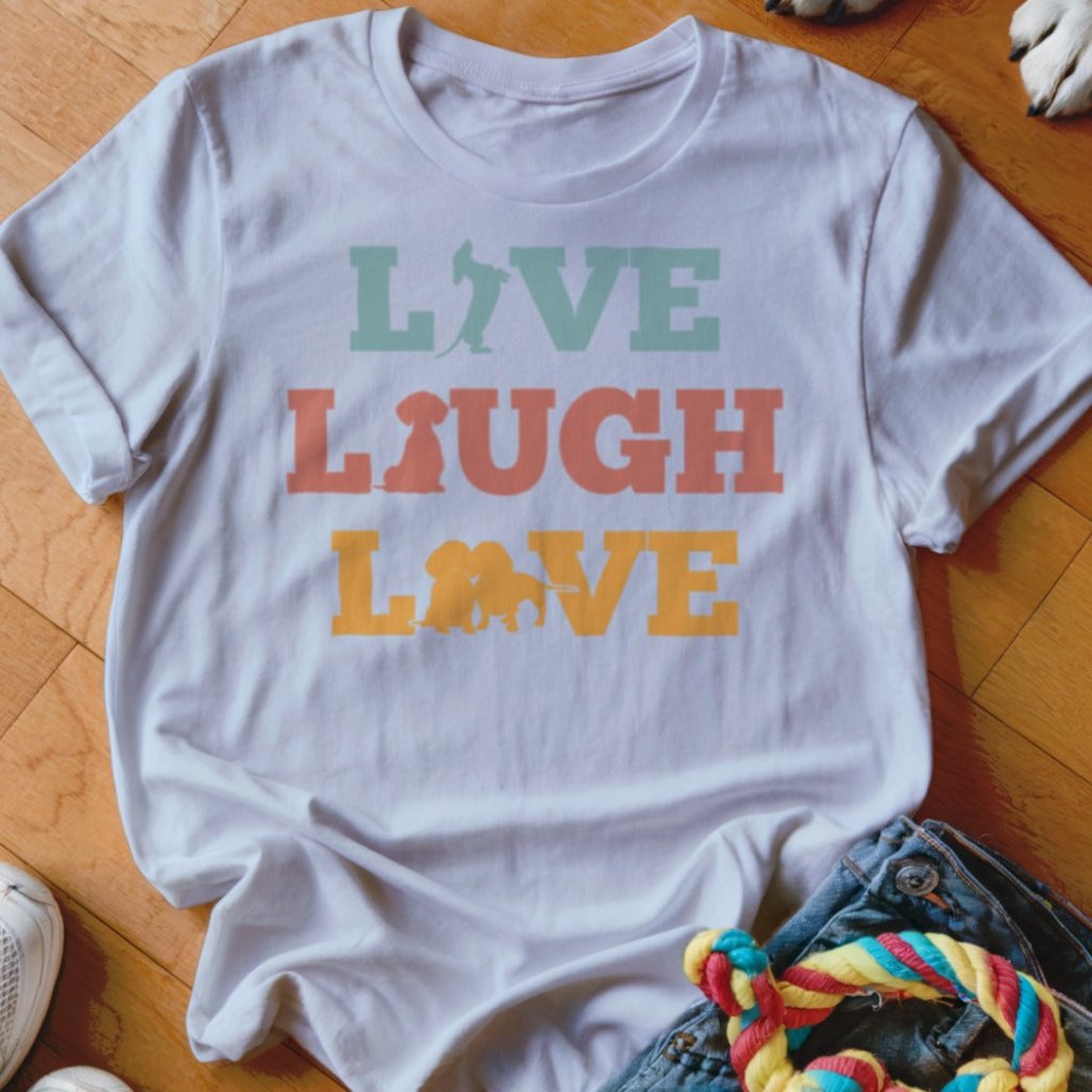 Live Laugh Love Doxie Shirt - The Pawsitive Initiative