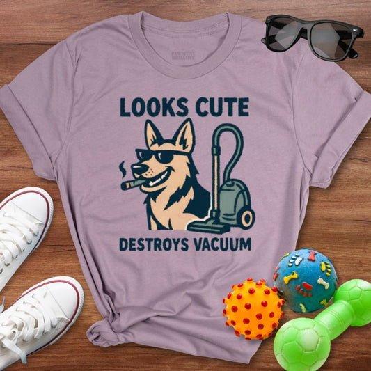 Looks Cute Destroys Vacuum Shirt - The Pawsitive Initiative