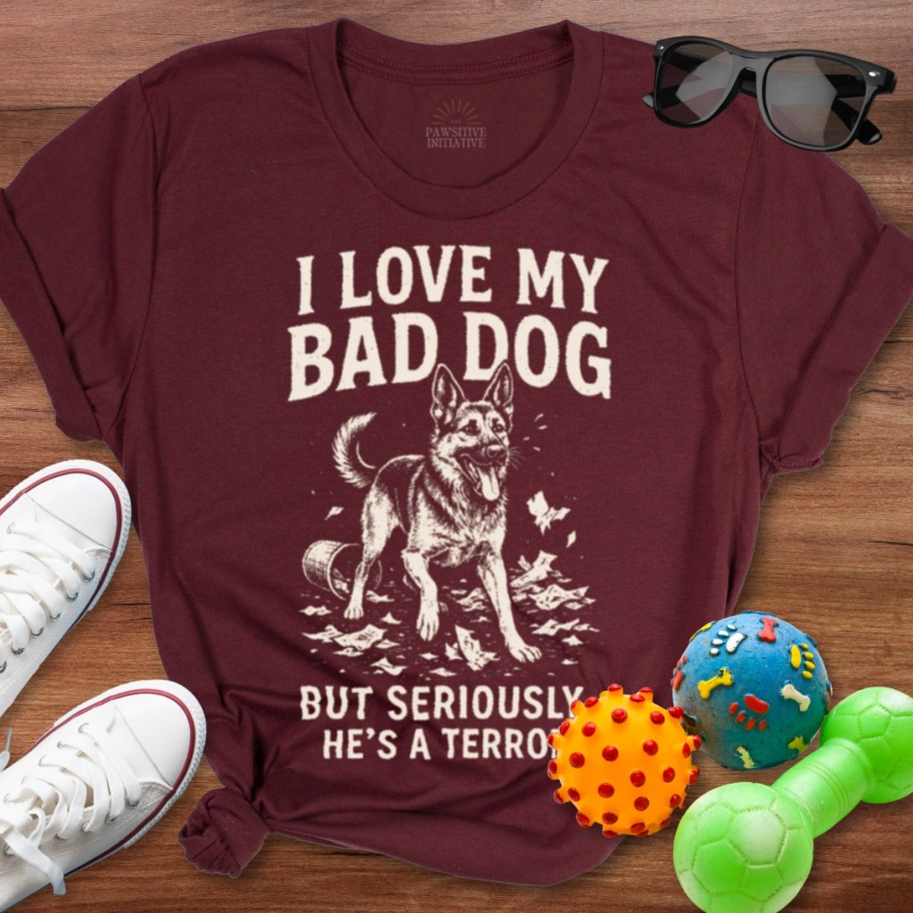 Love My Bad Dog Shirt - The Pawsitive Initiative