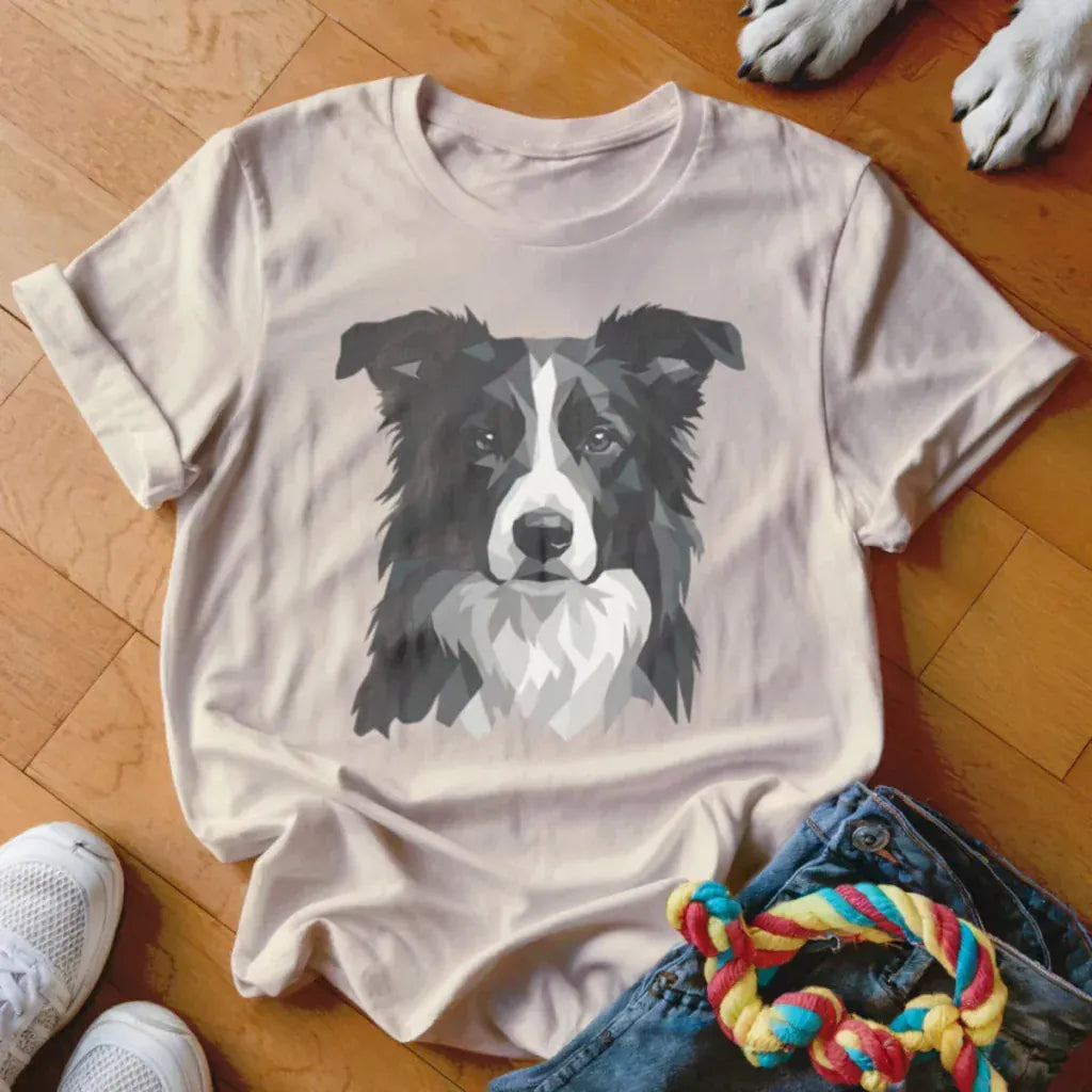 Low Poly Border Collie Shirt - The Pawsitive Initiative