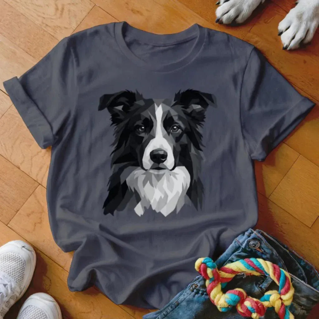 Low Poly Border Collie Shirt - The Pawsitive Initiative
