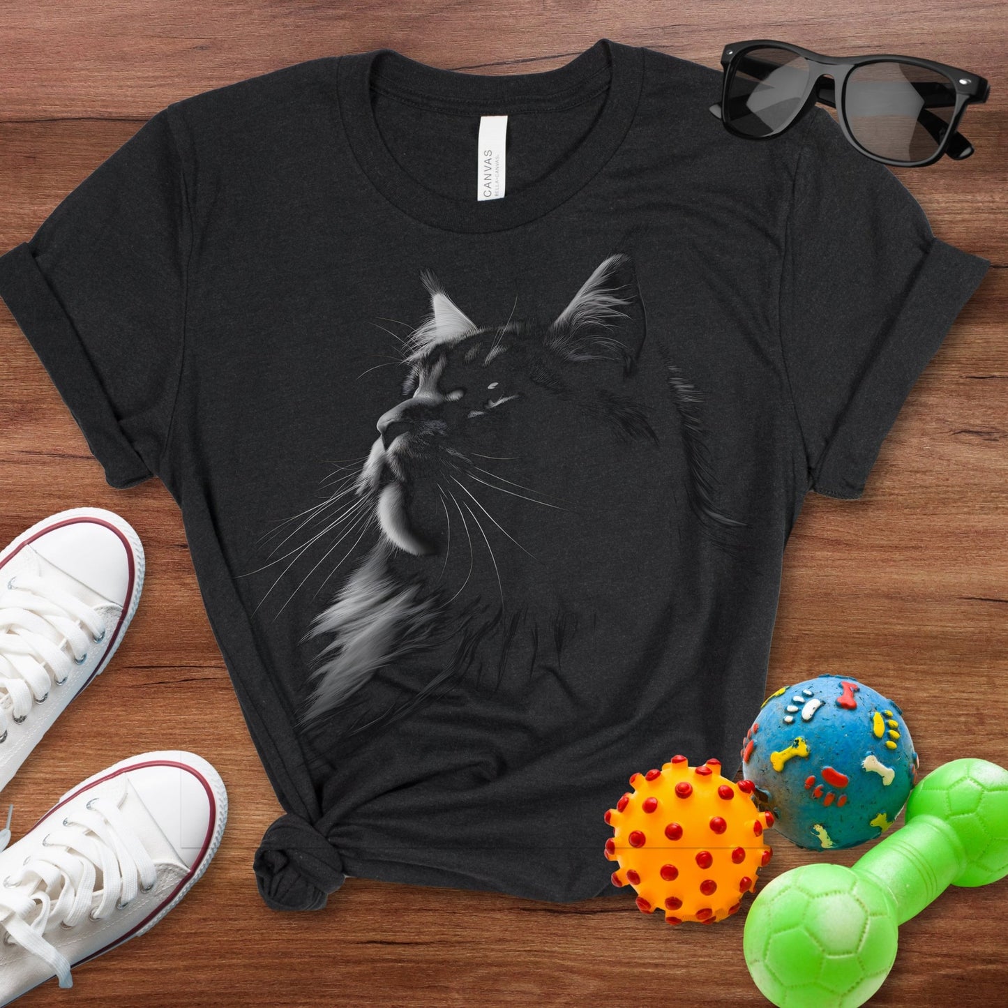 Main Coon Silhouette Shirt - The Pawsitive Initiative