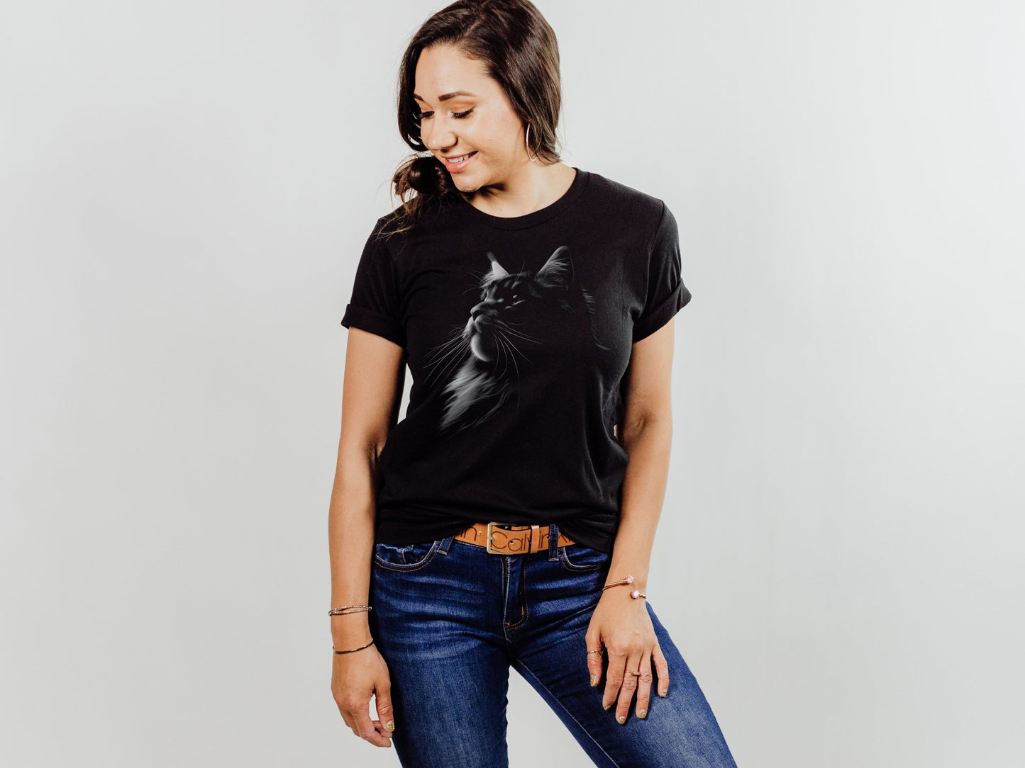 Main Coon Silhouette Shirt - The Pawsitive Initiative