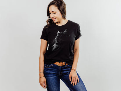 Main Coon Silhouette Shirt - The Pawsitive Initiative