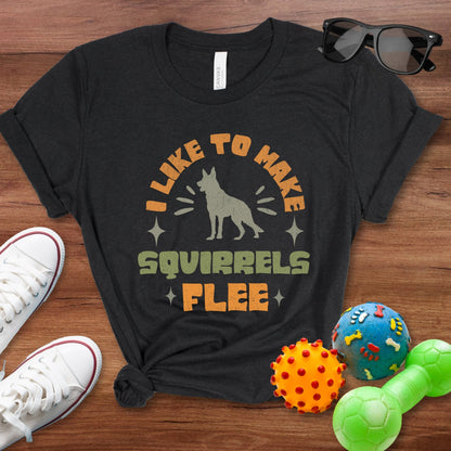 Make Squirrels Flee Shirt - The Pawsitive Initiative