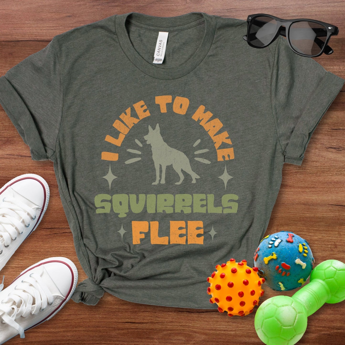 Make Squirrels Flee Shirt - The Pawsitive Initiative