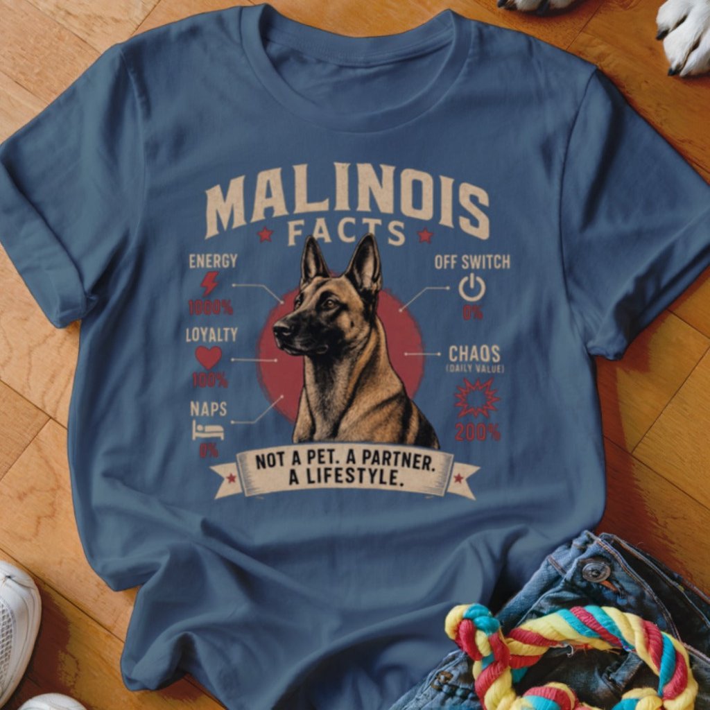 Malinois Facts Shirt - The Pawsitive Initiative