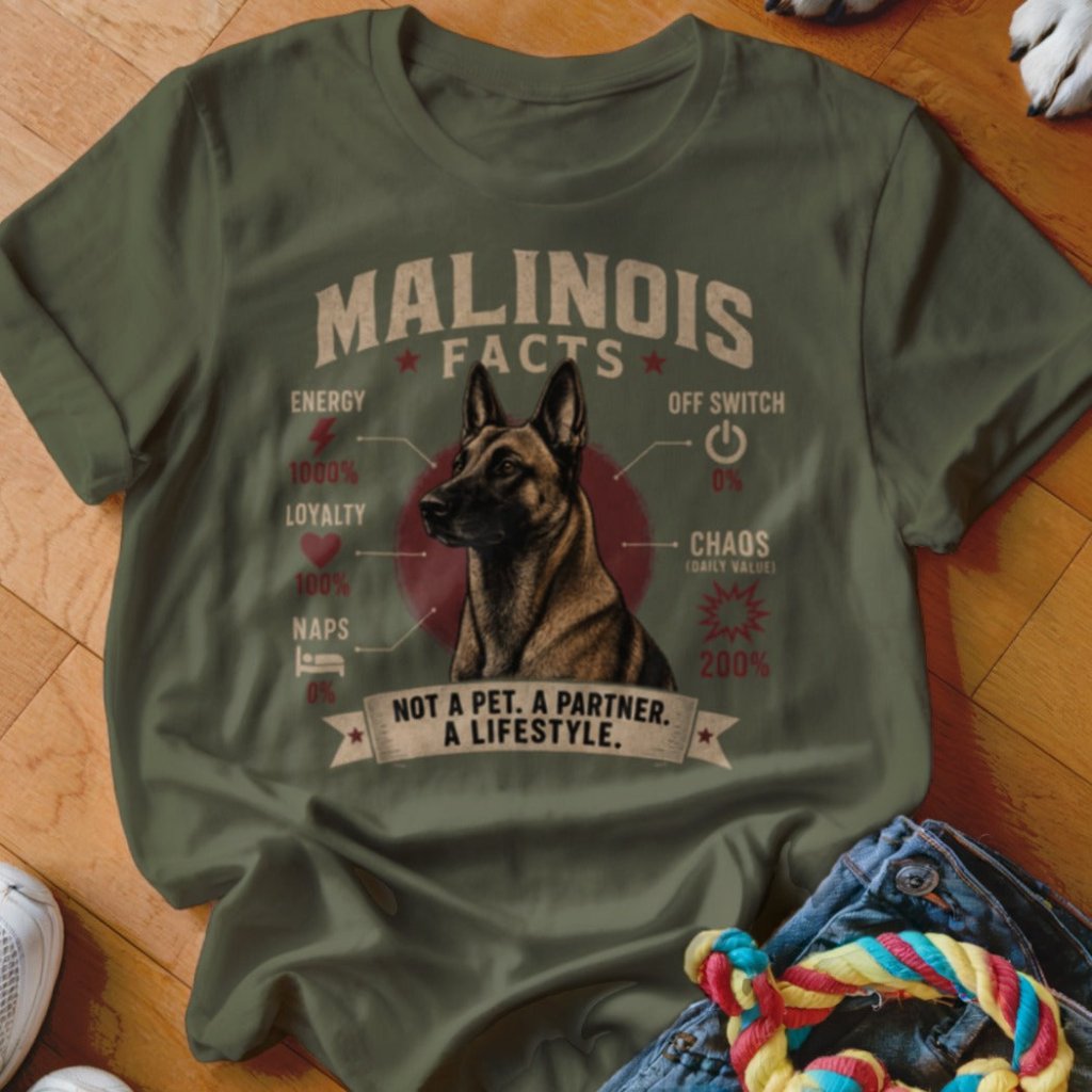 Malinois Facts Shirt - The Pawsitive Initiative