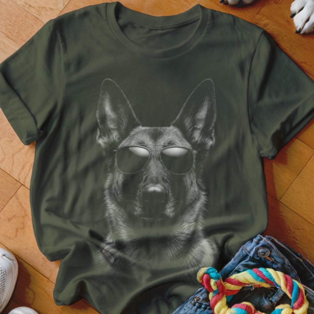 Malinois in Aviators Shirt - The Pawsitive Initiative