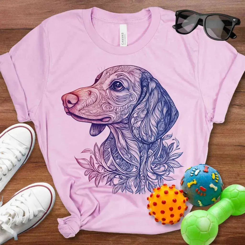 Mandala Doxie Shirt - The Pawsitive Initiative