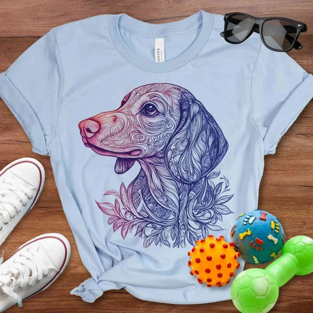 Mandala Doxie Shirt - The Pawsitive Initiative