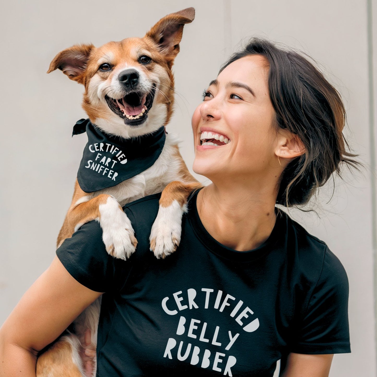 Matching Certified Shirt and Bandana - The Pawsitive Initiative