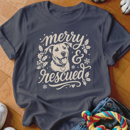 Merry & Rescued Shirt - The Pawsitive Initiative