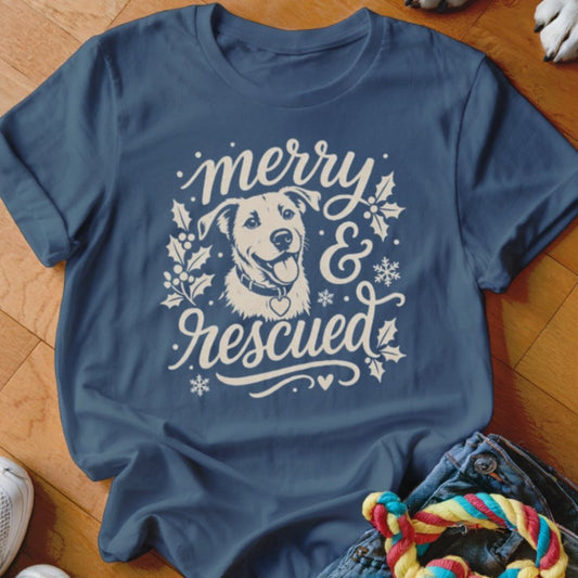 Merry & Rescued Shirt - The Pawsitive Initiative
