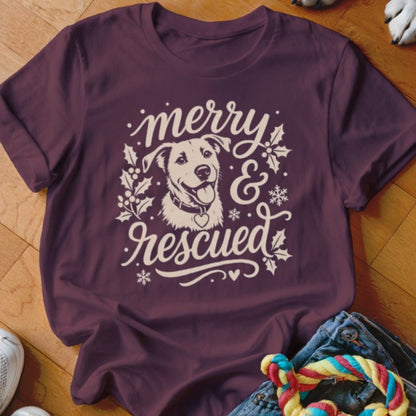 Merry & Rescued Shirt - The Pawsitive Initiative