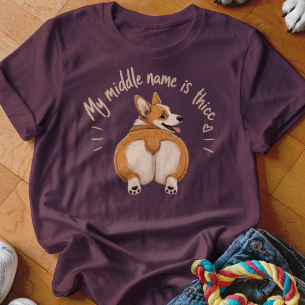 Middle Name is Thicc Shirt - The Pawsitive Initiative
