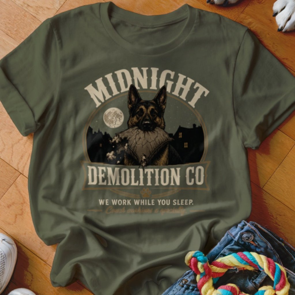 Midnight Demolition Co Shirt - The Pawsitive Initiative