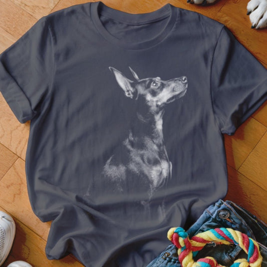 Min Pin Silhouette Shirt - The Pawsitive Initiative