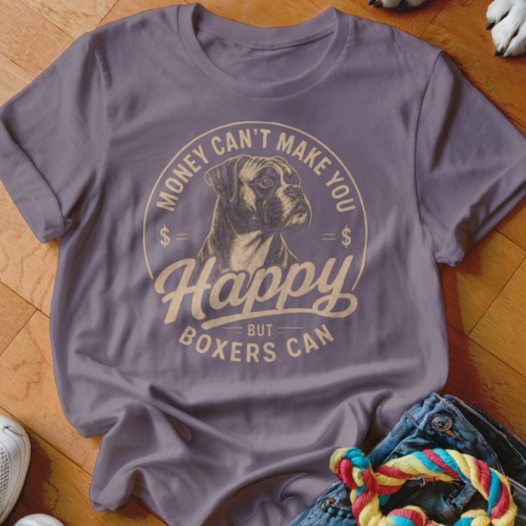 Money Can't Make You Happy But Boxers Can Shirt - The Pawsitive Initiative