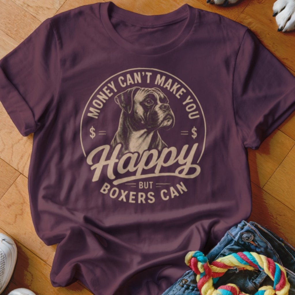 Money Can't Make You Happy But Boxers Can Shirt - The Pawsitive Initiative