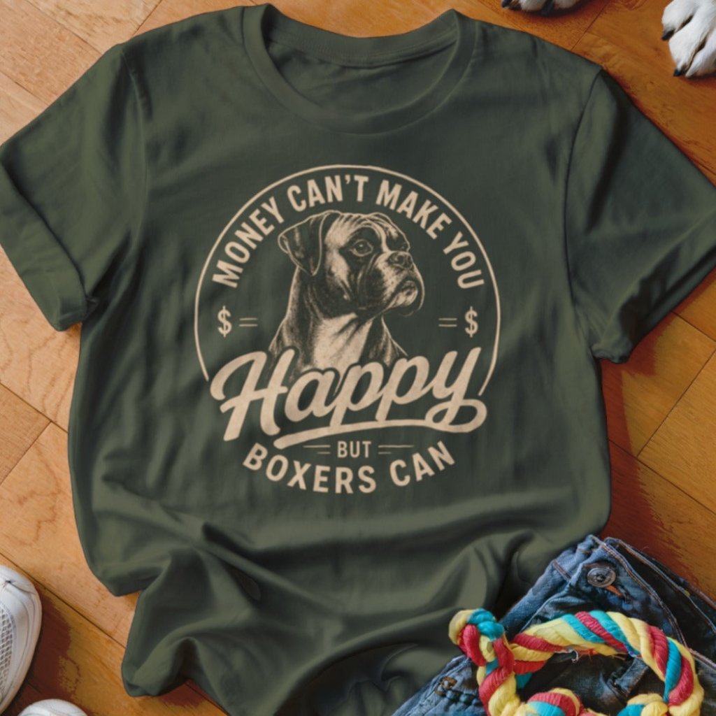 Money Can't Make You Happy But Boxers Can Shirt - The Pawsitive Initiative