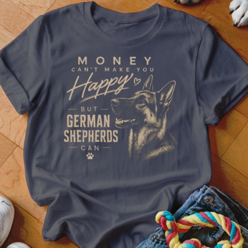 Money Can't Make You Happy But German Shepherds Can Shirt - The Pawsitive Initiative