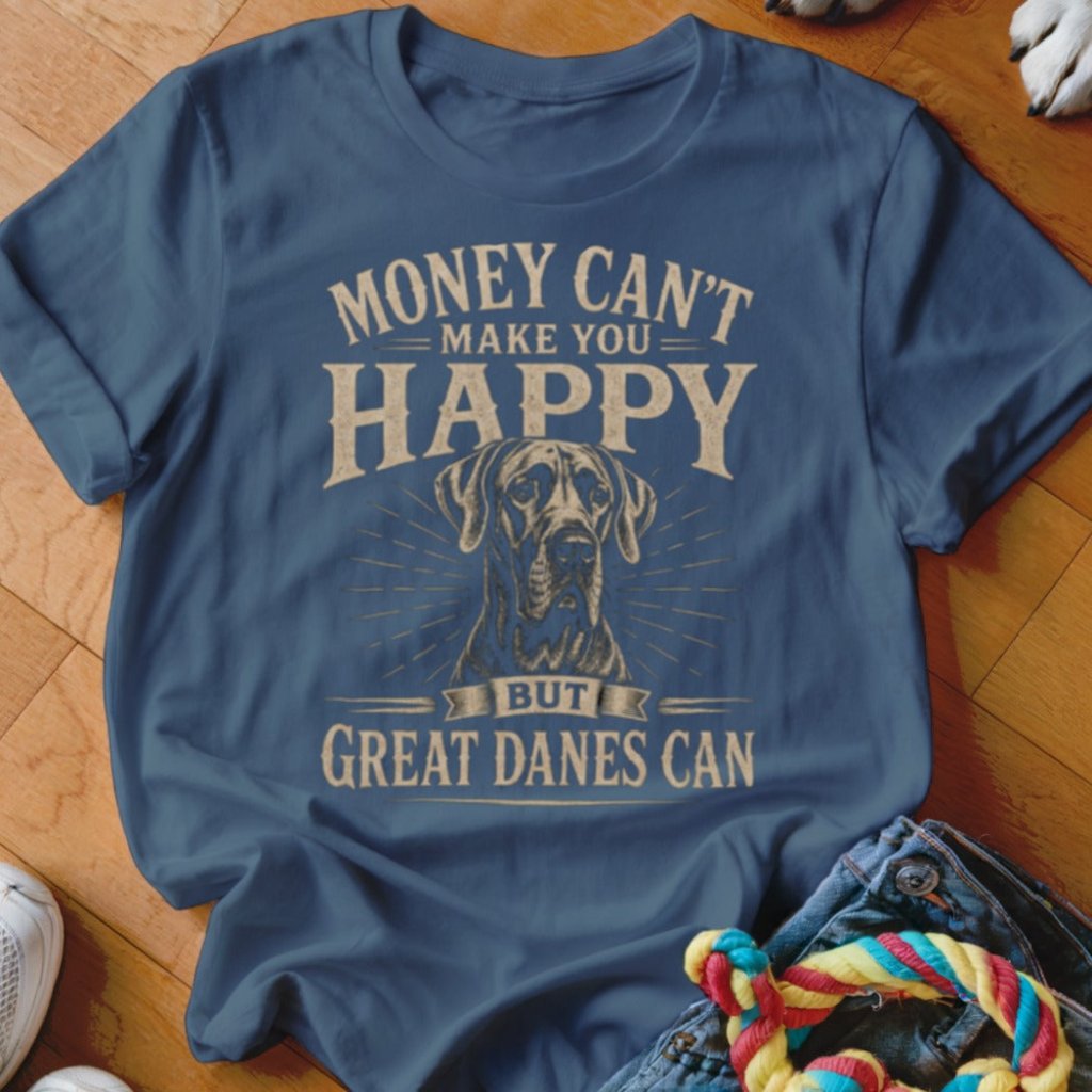 Money Can't Make You Happy But Great Danes Can Shirt - The Pawsitive Initiative
