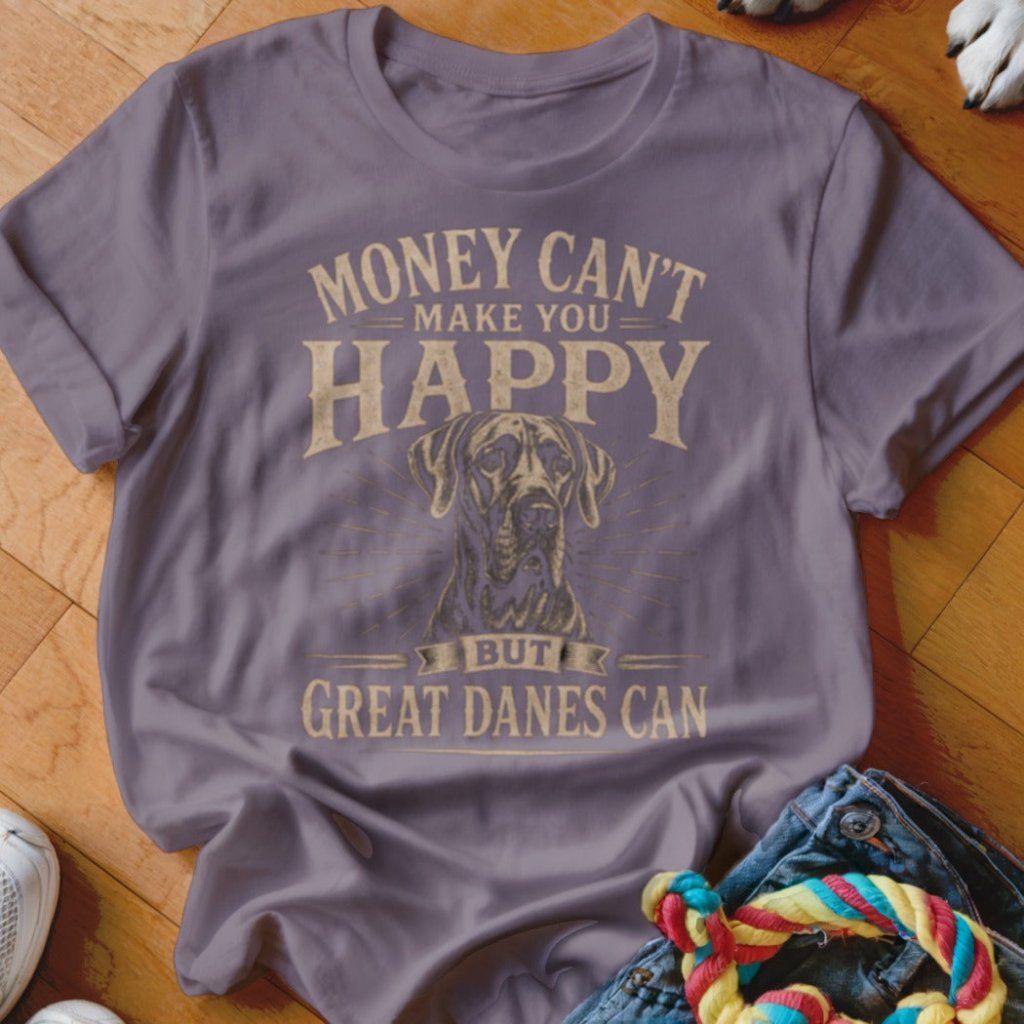 Money Can't Make You Happy But Great Danes Can Shirt - The Pawsitive Initiative