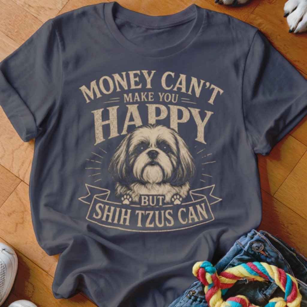 Money Can't Make You Happy But Shih Tzus Can Shirt - The Pawsitive Initiative