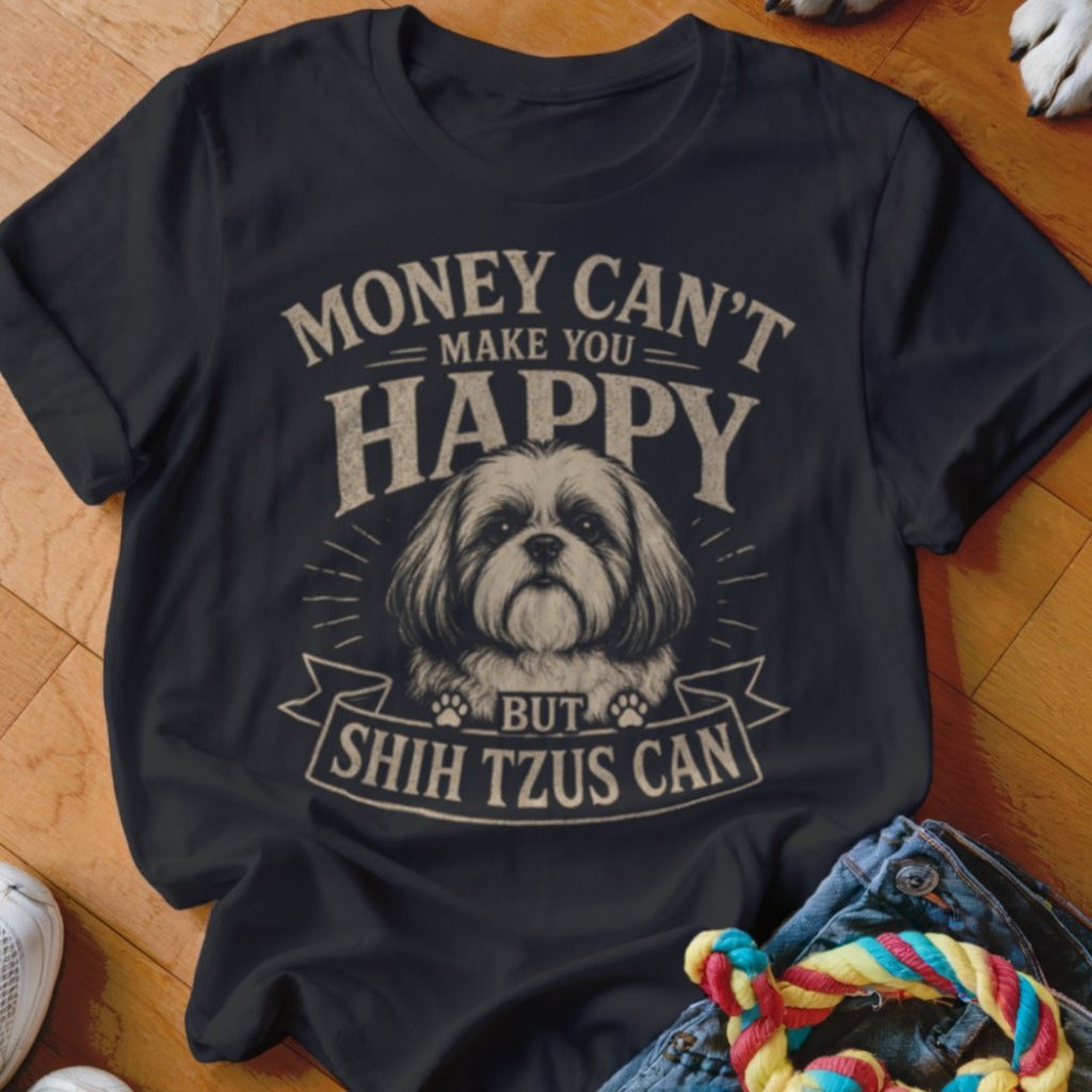 Money Can't Make You Happy But Shih Tzus Can Shirt - The Pawsitive Initiative