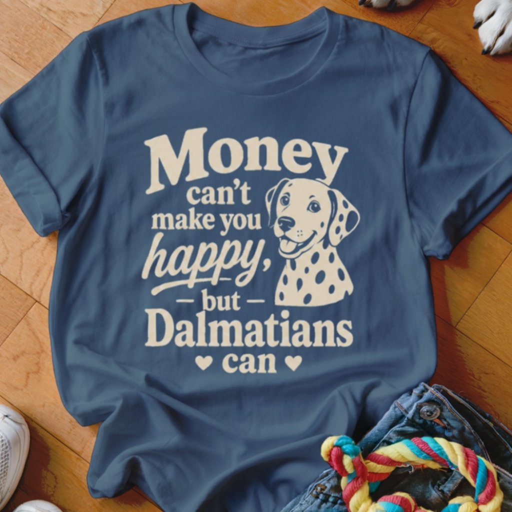 Money Can't Make You Happy Dalmatian Shirt - The Pawsitive Initiative