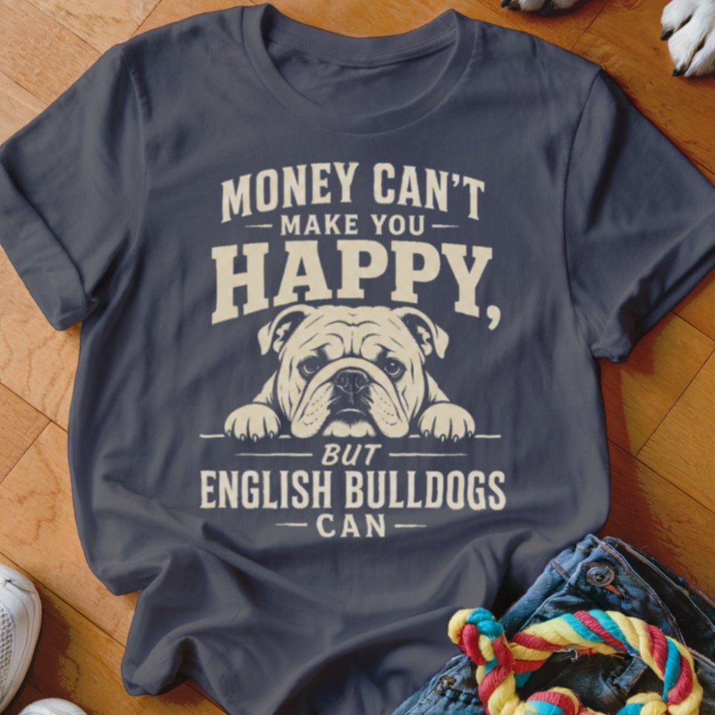 Money Can't Make You Happy English Bulldogs Shirt - The Pawsitive Initiative