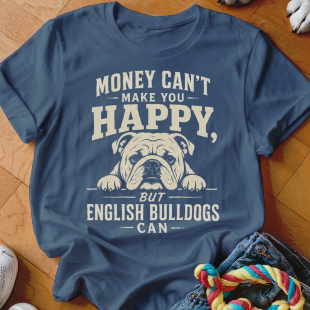 Money Can't Make You Happy English Bulldogs Shirt - The Pawsitive Initiative