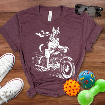 Motorcycle Shepherd Shirt - The Pawsitive Initiative